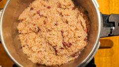 圧力鍋で炊いた玄米